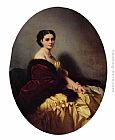 Franz Xavier Winterhalter Famous Paintings - Madame Sofya Petrovna Naryschkina